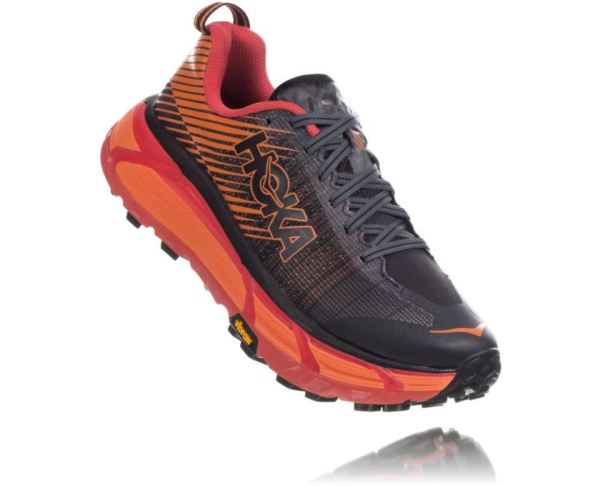 HOKA ONE ONE EVO Mafate 2 for Men Black / Poppy Red