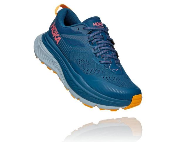 HOKA ONE ONE Stinson Atr 6 for Women Moroccan Blue / Saffron - Click Image to Close