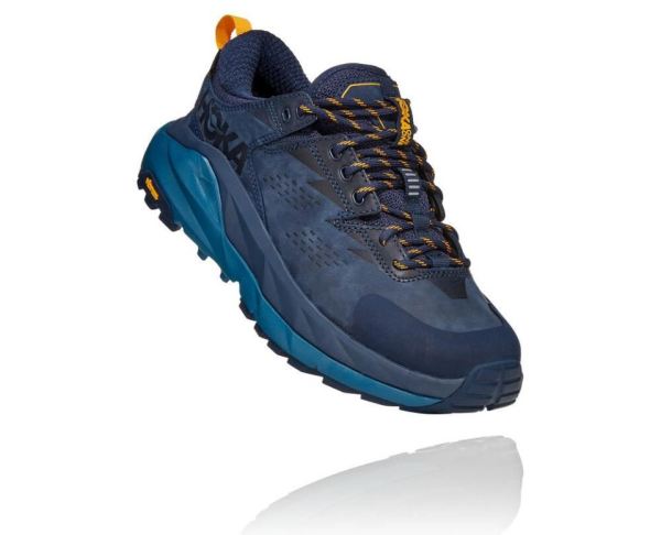 HOKA ONE ONE Kaha Low GORE-TEX for Women Black Iris / Moroccan Blue - Click Image to Close