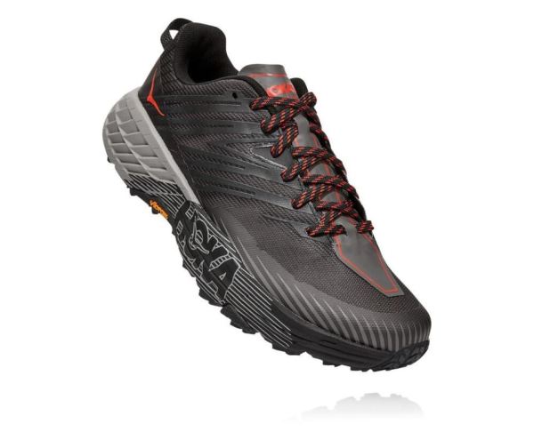 HOKA ONE ONE Speedgoat 4 for Men Dark Gull Grey / Anthracite - Click Image to Close