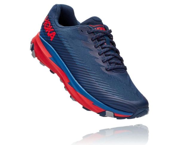 HOKA ONE ONE Torrent 2 for Men Moonlit Ocean / High Risk Red