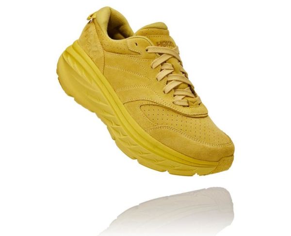 HOKA ONE ONE Bondi L Suede Celery / Lima Bean