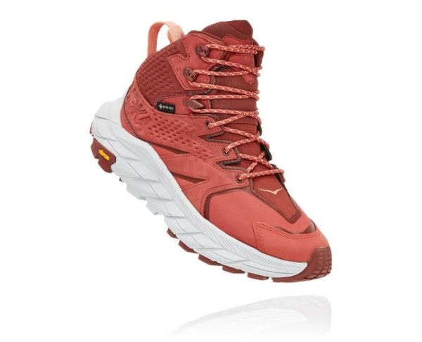 HOKA ONE ONE Anacapa Mid GORE-TEX for Women Hot Sauce / Cherry Mahogany