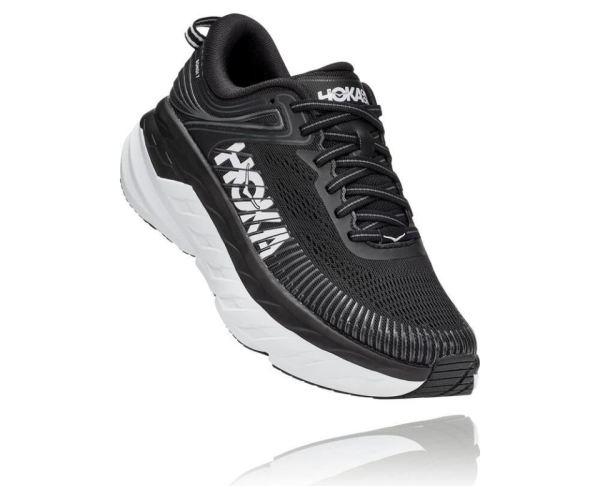 HOKA ONE ONE Bondi 7 for Men Black / White