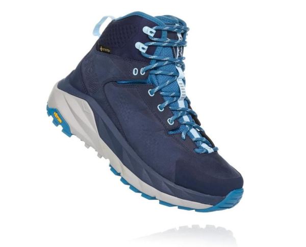 HOKA ONE ONE Kaha GORE-TEX for Women Black Iris / Blue Sapphire - Click Image to Close