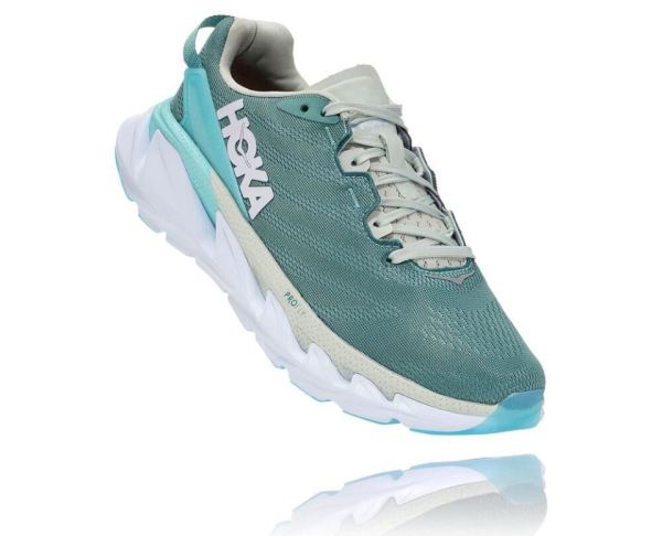 HOKA ONE ONE Elevon 2 for Women Oil Blue / White - Click Image to Close