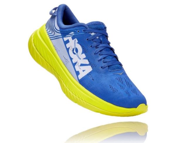 HOKA ONE ONE Carbon X for Women Amparo Blue / Evening Primrose - Click Image to Close