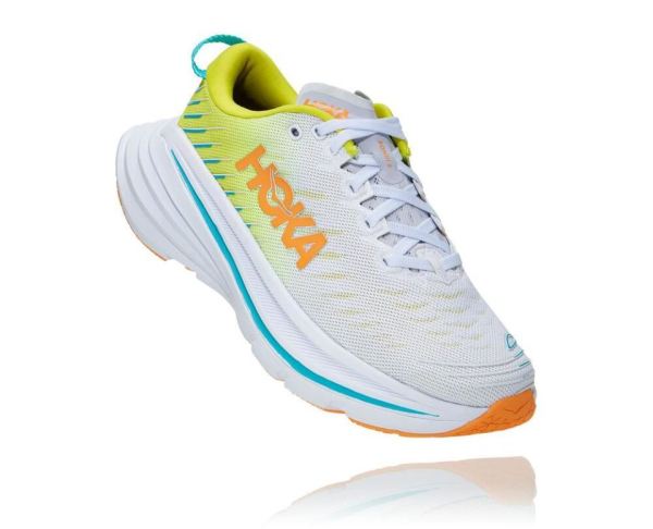 HOKA ONE ONE Bondi X for Women White / Evening Primrose - Click Image to Close