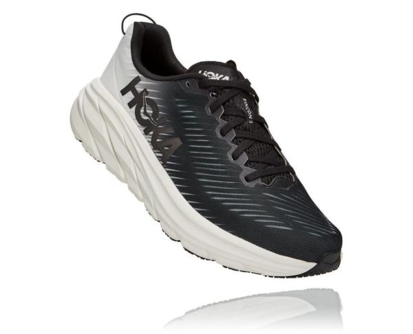 HOKA ONE ONE Rincon 3 for Men Black / White - Click Image to Close