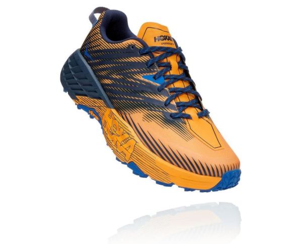 HOKA ONE ONE Speedgoat 4 for Men Saffron / Black Iris