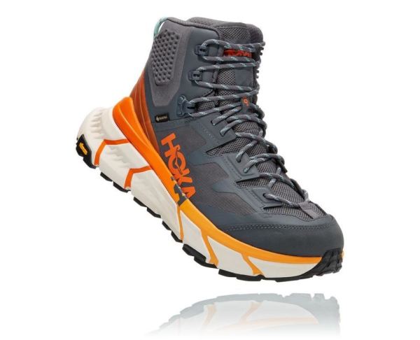 HOKA ONE ONE TenNine Hike GORE-TEX for Men Castlerock / Persimmon Orange - Click Image to Close