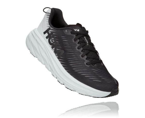 HOKA ONE ONE Rincon 3 for Women Black / White - Click Image to Close