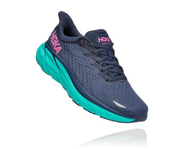 HOKA ONE ONE Clifton 8 for Men Outer Space / Atlantis - Click Image to Close