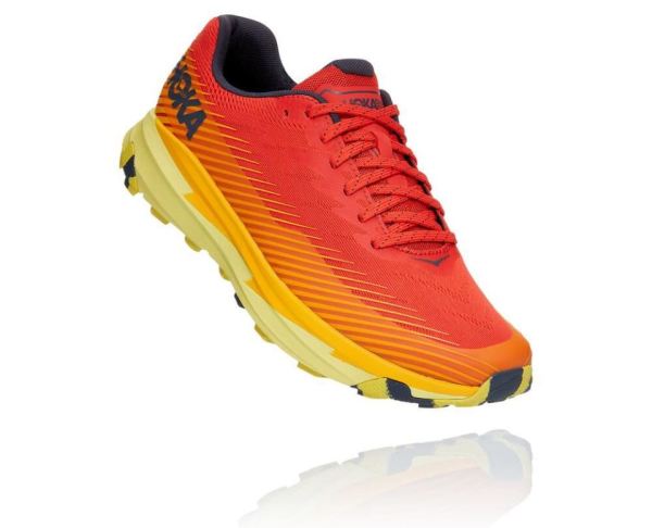 HOKA ONE ONE Torrent 2 for Men Fiesta / Saffron - Click Image to Close