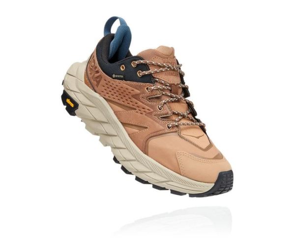 HOKA ONE ONE Anacapa Low GORE-TEX for Men Tiger's Eye / Black - Click Image to Close