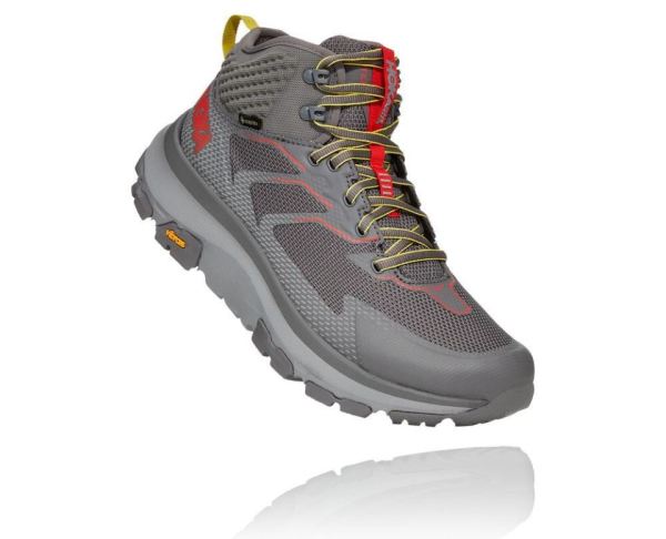 HOKA ONE ONE Toa GORE-TEX for Men Charcoal Gray / Fiesta