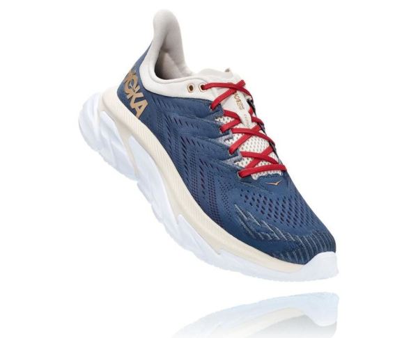 HOKA ONE ONE Clifton Edge for Women Vintage Indigo / Tofu