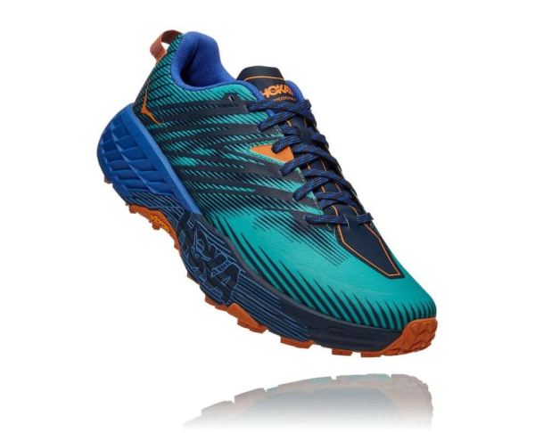 HOKA ONE ONE Speedgoat 4 for Men Atlantis / Dazzling Blue - Click Image to Close