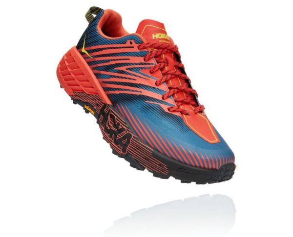 HOKA ONE ONE Speedgoat 4 for Men Fiesta / Provincial Blue - Click Image to Close