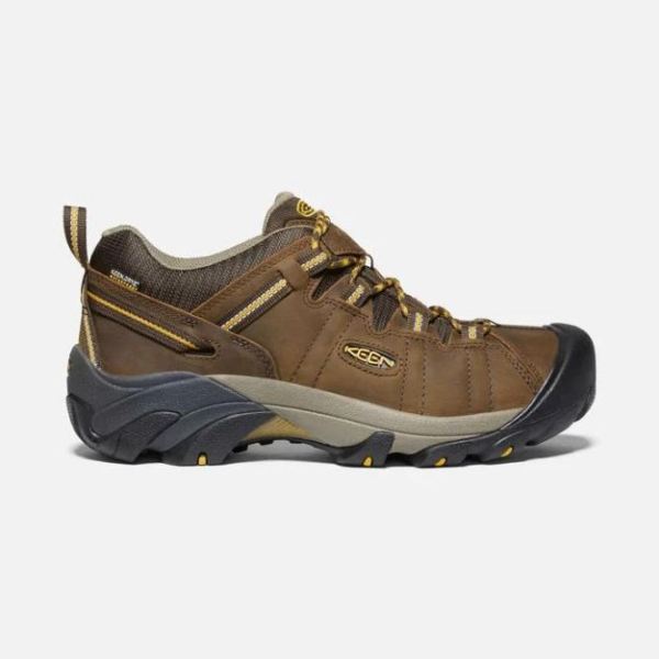 Keen Shoes | Men's Targhee II Waterproof-Cascade Brown/Golden Yellow - Click Image to Close