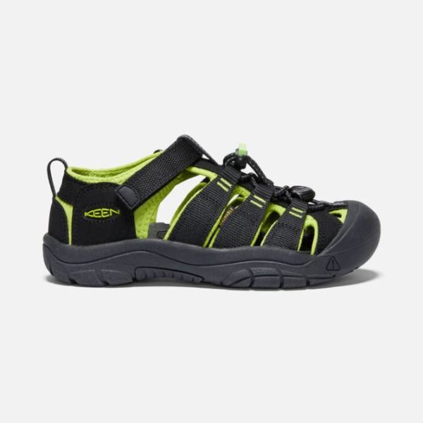 Keen Shoes | Big Kids' Newport H2-Black/Lime Green