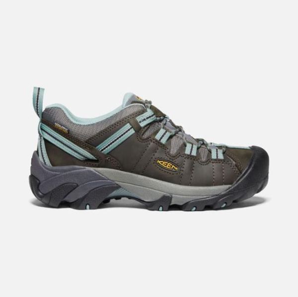 Keen Shoes | Women's Targhee II Waterproof-Black Olive/Mineral Blue