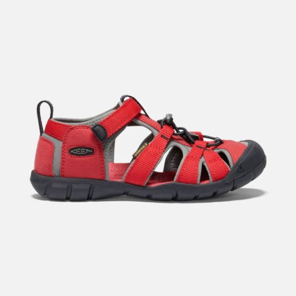 Keen Shoes | Big Kids' Seacamp II CNX-RACING RED/GARGOYLE - Click Image to Close