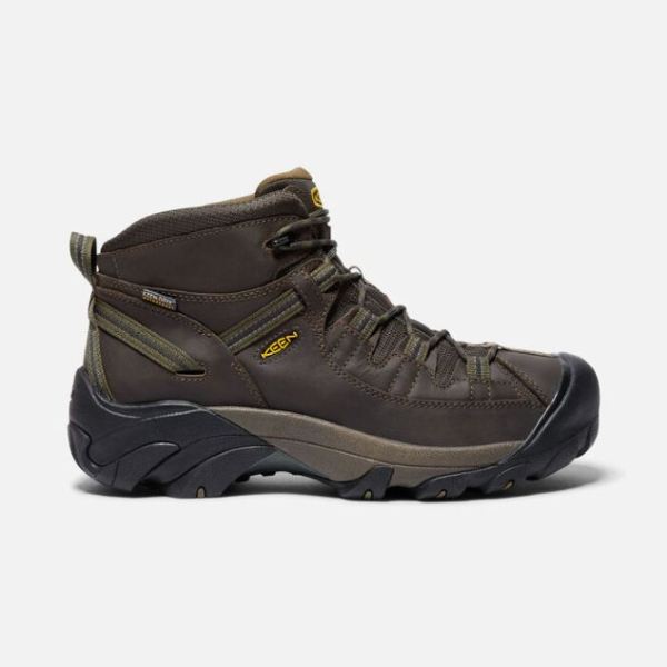 Keen Shoes | Men's Targhee II Waterproof Mid-Canteen/Dark Olive - Click Image to Close