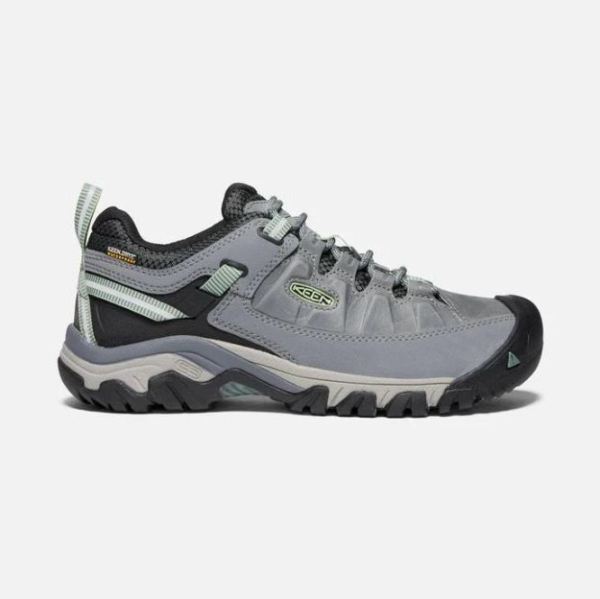 Keen Shoes | Women's Targhee III Waterproof-BLEACHER/DUCK GREEN