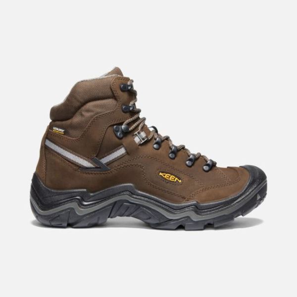 Keen Shoes | Men's Durand II Waterproof Boot Wide-CASCADE BROWN/GARGOYLE - Click Image to Close