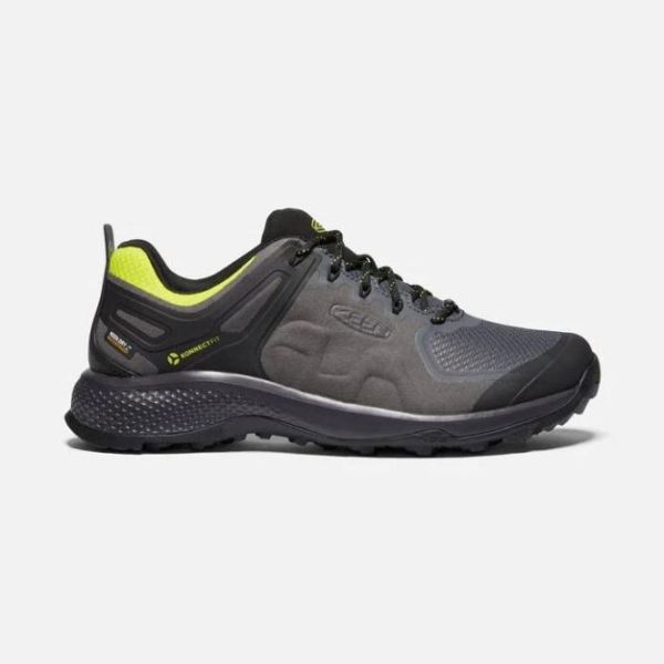 Keen Shoes | Men's Explore Waterproof-MAGNET/BRIGHT YELLOW - Click Image to Close