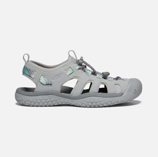 Keen Shoes | Women's SOLR Sandal-Light Gray/Ocean Wave