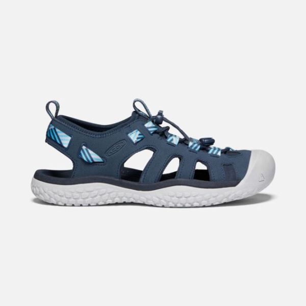 Keen Shoes | Women's SOLR Sandal-Navy/Blue Mist