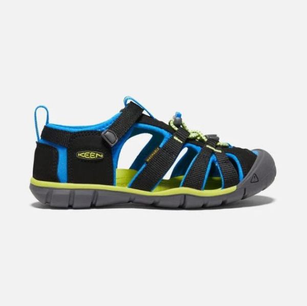 Keen Shoes | Big Kids' Seacamp II CNX-Black/Brilliant Blue - Click Image to Close