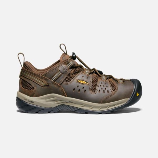 Keen Shoes | Men's Atlanta Cool II ESD (Soft Toe)-Cascade Brown/Forest Night
