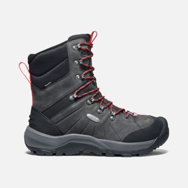 Keen Shoes | Men's Revel IV High Polar Boot-Magnet/Red Carpet - Click Image to Close