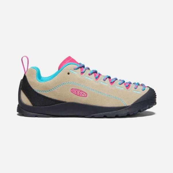 Keen Shoes | Women's Jasper Suede Sneakers-Safari/Pink Peacock