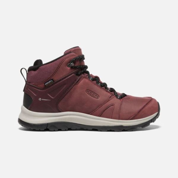 Keen Shoes | Women's Terradora II Leather Waterproof Boot-Wine/Black