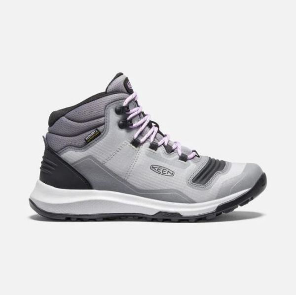 Keen Shoes | Women's Tempo Flex Waterproof Boot-Steel Grey/African Violet - Click Image to Close