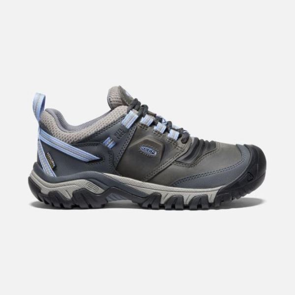 Keen Shoes | Women's Ridge Flex Waterproof-Steel Grey/Hydrangea - Click Image to Close