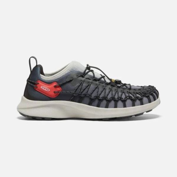 Keen Shoes | Men's UNEEK SNK Sneaker-Black/Red Carpet - Click Image to Close