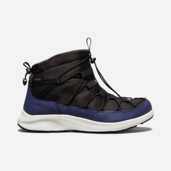 Keen Shoes | Men's UNEEK SNK Waterproof Chukka-Black/Blue Depths - Click Image to Close