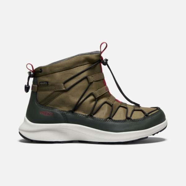 Keen Shoes | Men's UNEEK SNK Waterproof Chukka-Dark Olive/Rosin