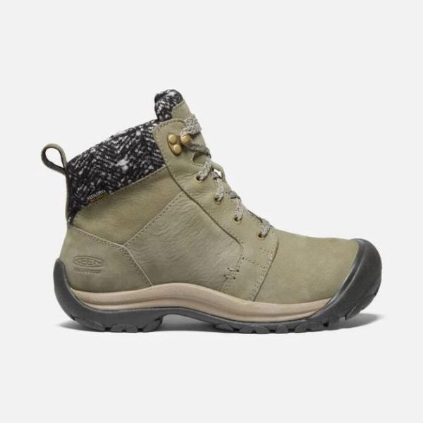 Keen Shoes | Women's Kaci II Winter Waterproof Boot- Pale Olive/Brindle