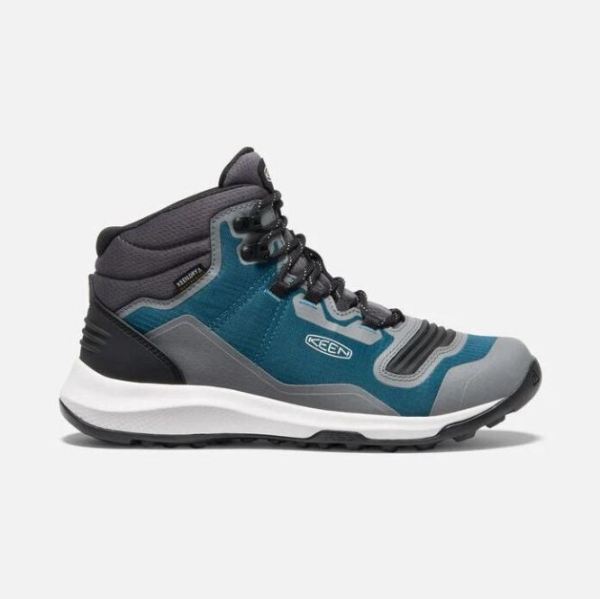 Keen Shoes | Women's Tempo Flex Waterproof Boot-Blue Coral/Star White - Click Image to Close