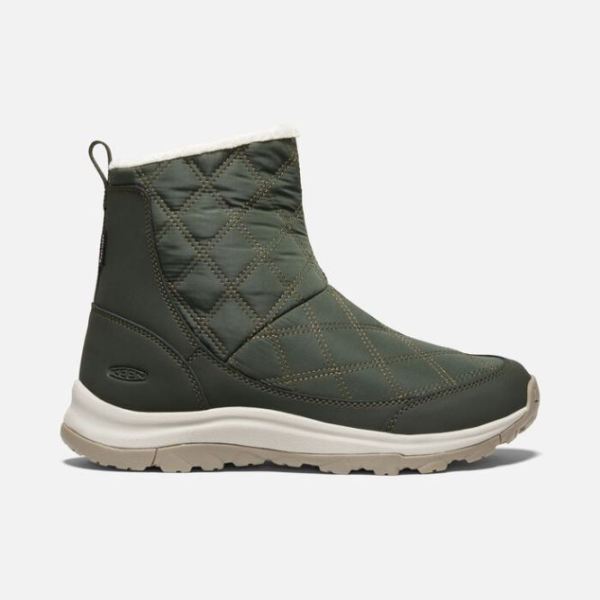 Keen Shoes | Women's Terradora II Wintry Pull-on Waterproof Boot-Rosin/Dark Olive