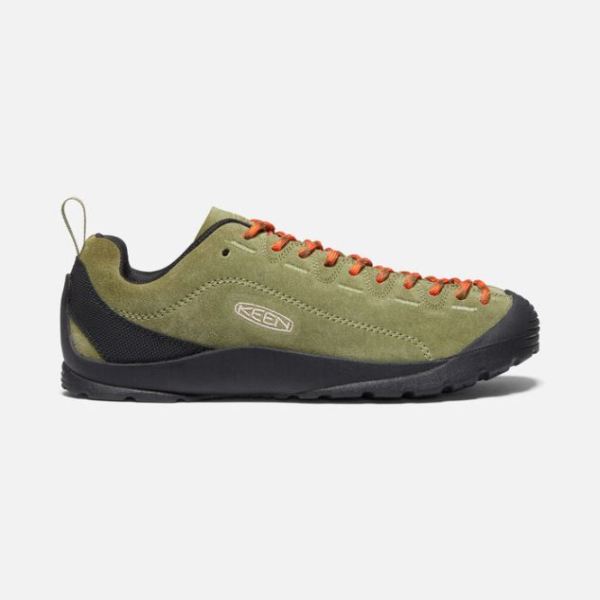 Keen Shoes | Women's Jasper Suede Sneakers-Capulet Olive/Black