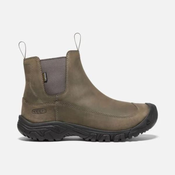 Keen Shoes | Men's Anchorage III Waterproof Boot-Steel Grey/Black