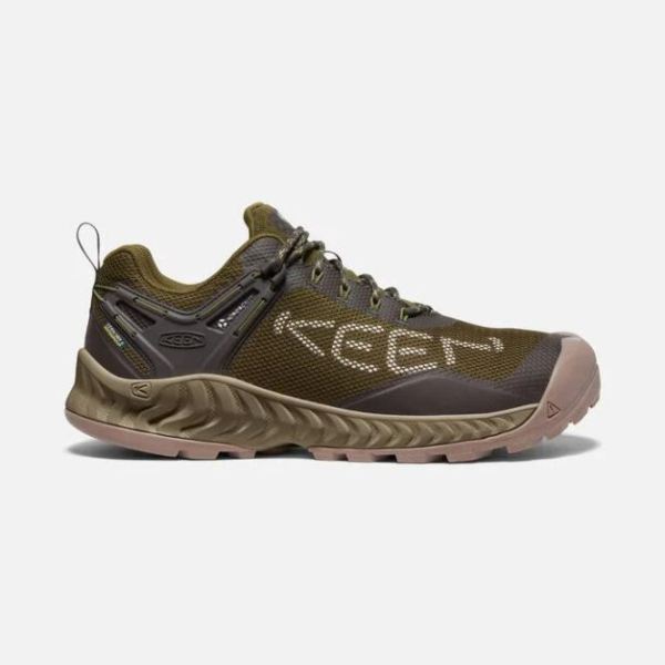 Keen Shoes | Men's NXIS EVO Waterproof Shoe-Dark Olive/Black Olive - Click Image to Close