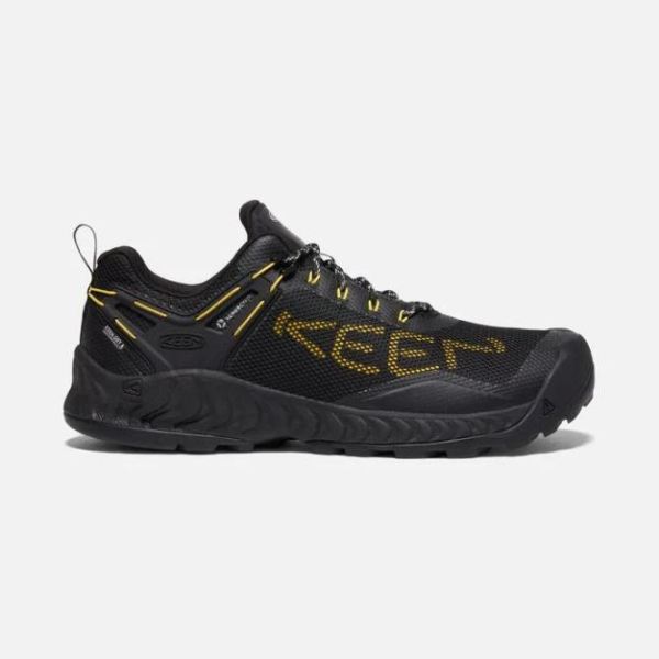 Keen Shoes | Men's NXIS EVO Waterproof Shoe-Black/KEEN Yellow